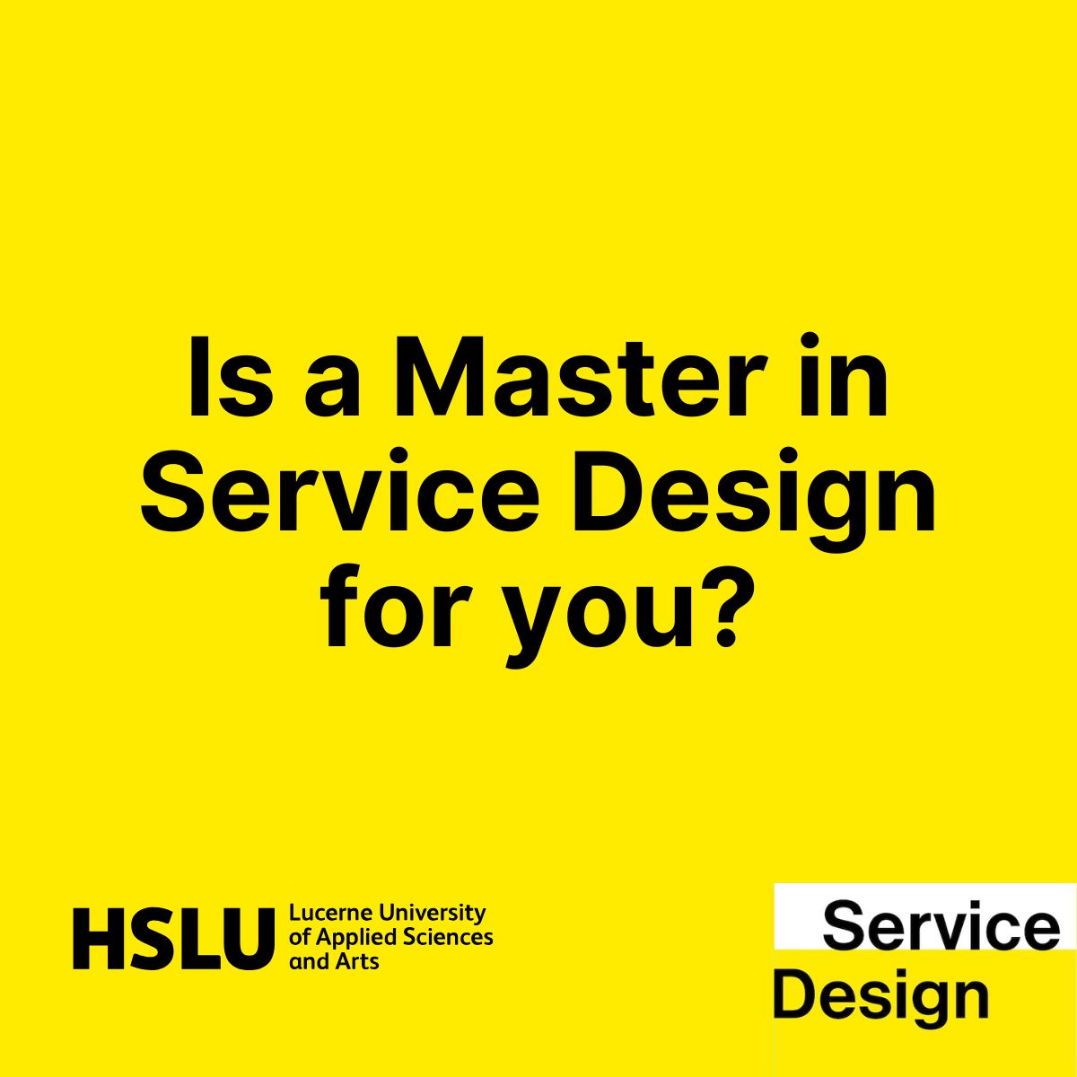 Is a Master in Service Design for you?