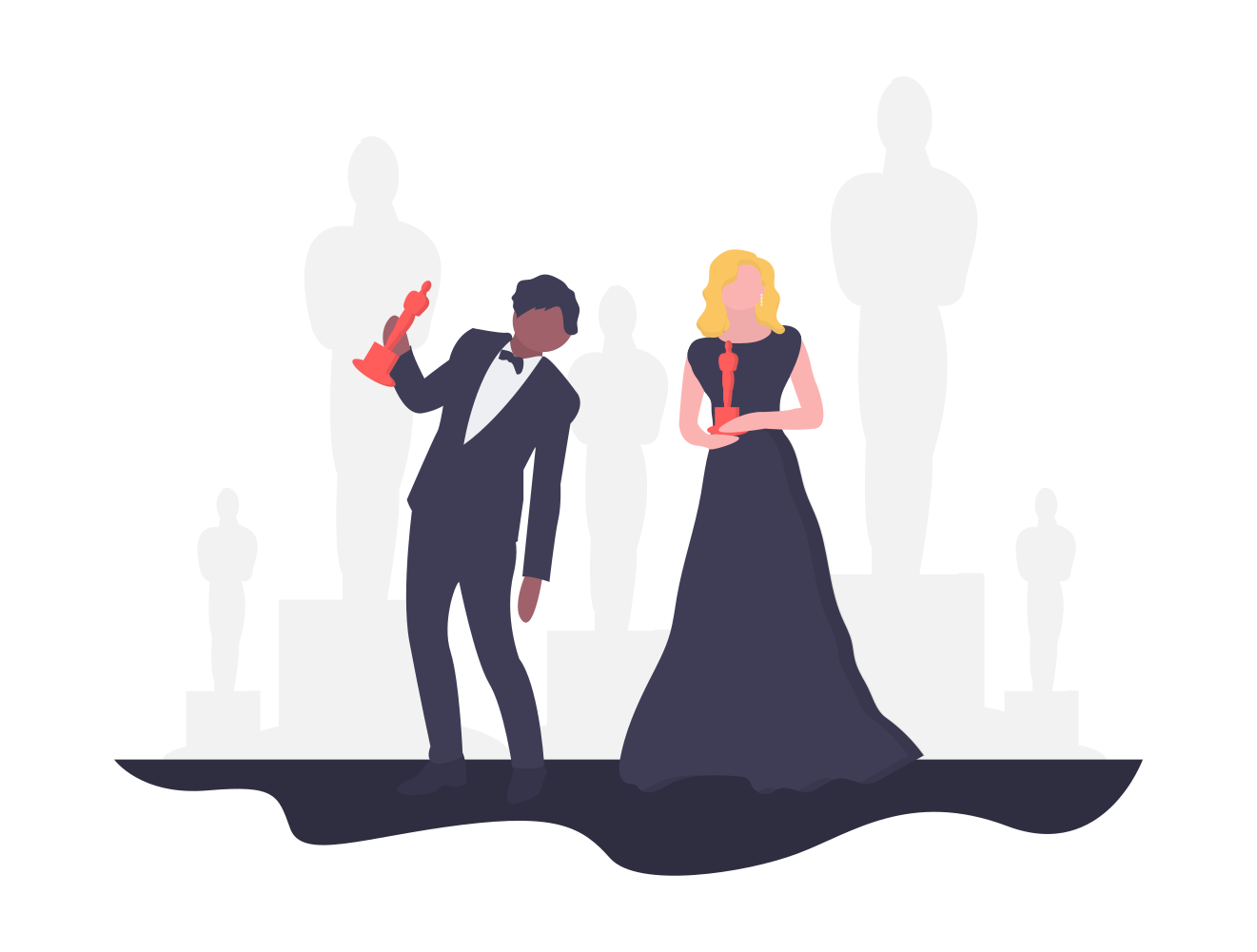 Illustration of a person working on a spreadsheet