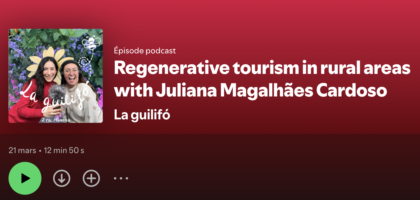 A screenshot of the Spotify player showing the podcast